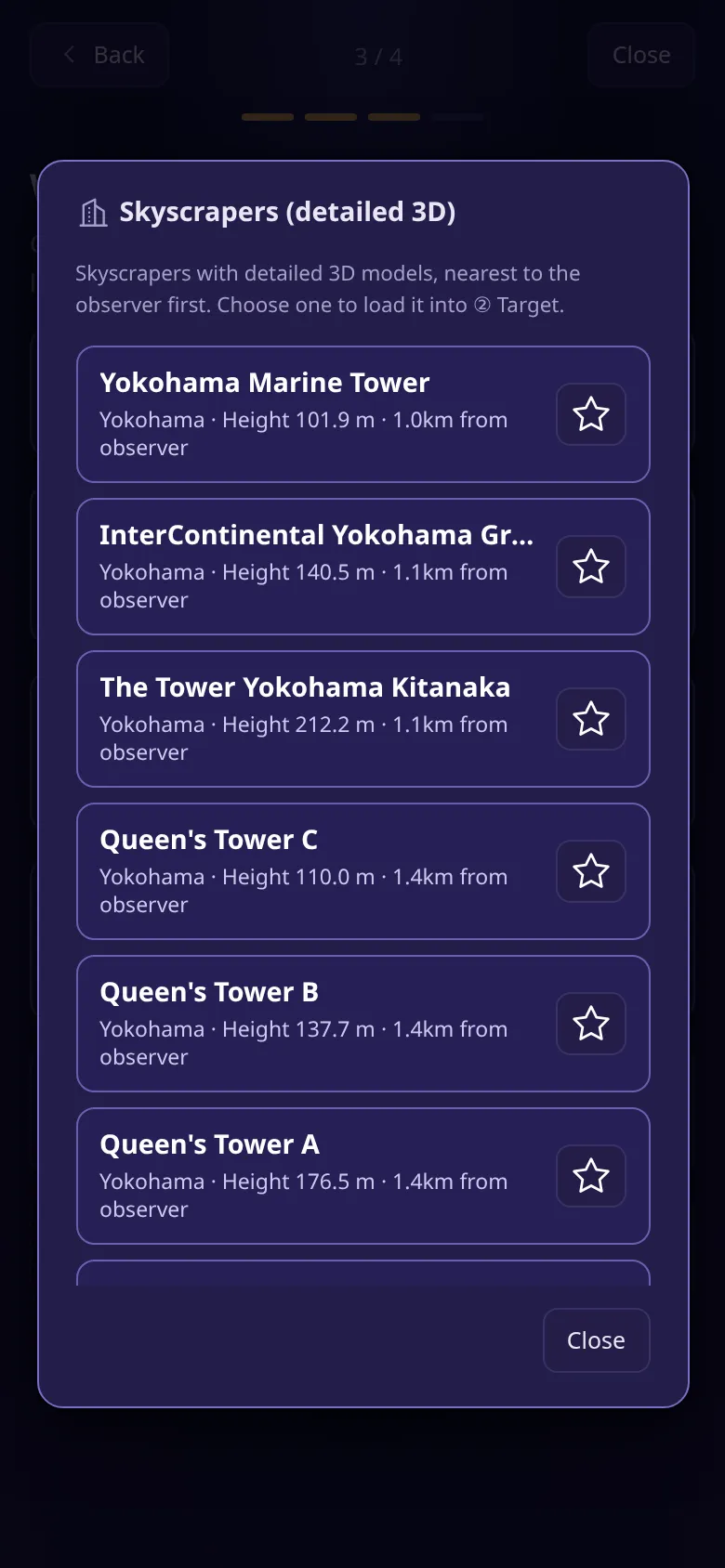 The list of skyscrapers (detailed 3D)